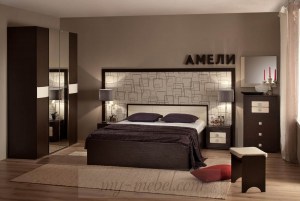 Модульная спальня Амели (Глазов-мебель) Венге